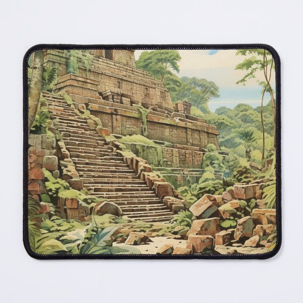 Item preview, A Vintage Travel Illustration of the Copán Ruins - Honduras designed and sold by GoodOldVintage.