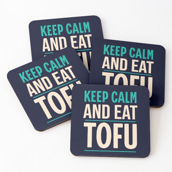 Artikelvorschau, Bleib ruhig und iss Tofu – Veganer Humor entworfen und verkauft von GreenSlate.