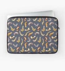 Funda para portátil geckos de gemelos en gris oscuro