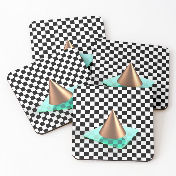 Item preview, Abstract Object on Checkerboard, copper version designed and sold by Sammy Roh.