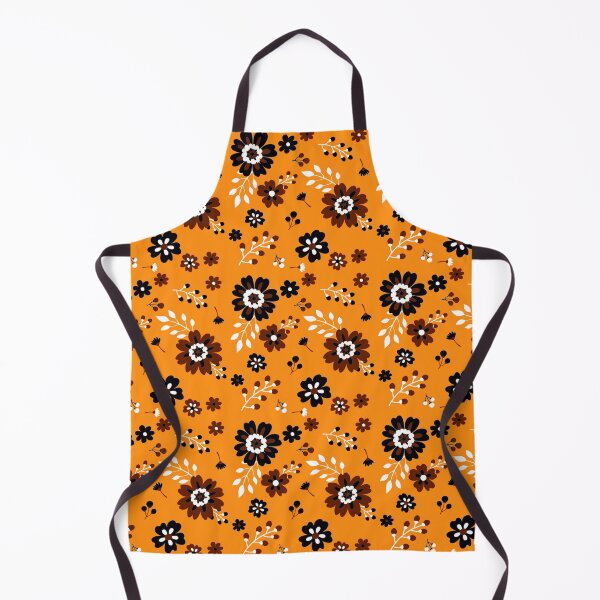 Item preview, Orange Background Floral Pattern Design designed and sold by Bunmigraphics .