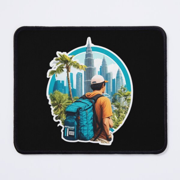 Item preview, Travel Backpacking and Visiting Kuala Lumpur designed and sold by Ridiculam Toga.