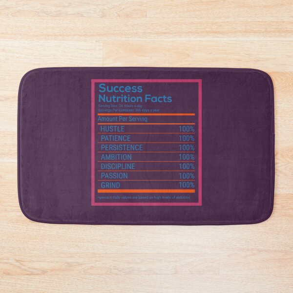 Item preview, Success Nutrition Facts designed and sold by Billy Wong.