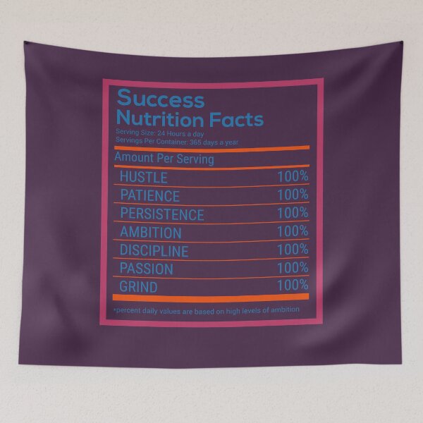 Item preview, Success Nutrition Facts designed and sold by Billy Wong.