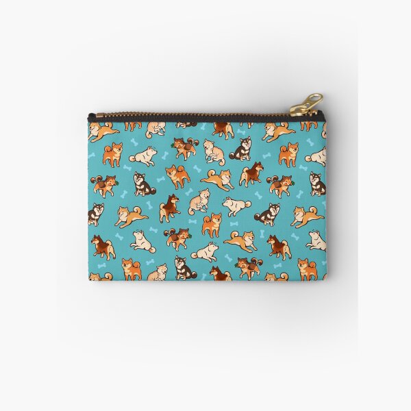 Item preview, shibes in blue designed and sold by Colordrilos.