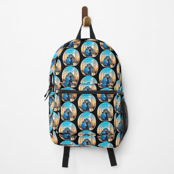 Item preview, Travel Backpackers visiting Blue Mosque, Istanbul designed and sold by Ridiculam Toga.