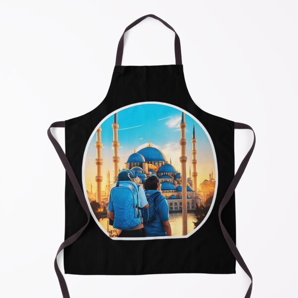 Item preview, Travel Backpackers visiting Blue Mosque, Istanbul designed and sold by Ridiculam Toga.