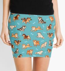 Shibes in Blau Minirock