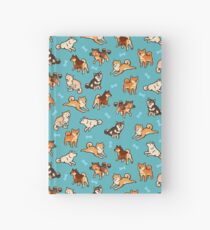 Cuaderno de tapa dura shibes en azul