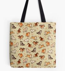 shibes in cream Tote Bag
