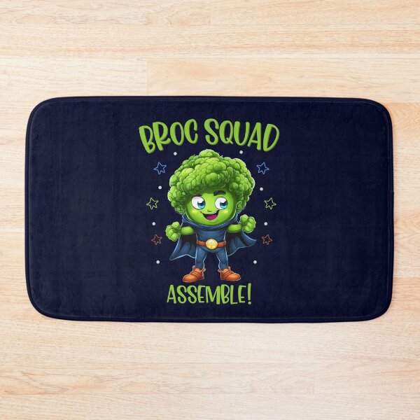 Item preview, Broc Squad, Adorable Vegan Broccoli Hero for Plant-Based Fun designed and sold by GreenSlate.