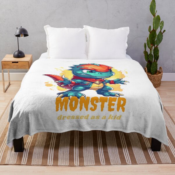 Artikelvorschau, Als Kind verkleidetes Monster: Halloweens hinterhältige Verkleidung entworfen und verkauft von CozyCanvasCrew.