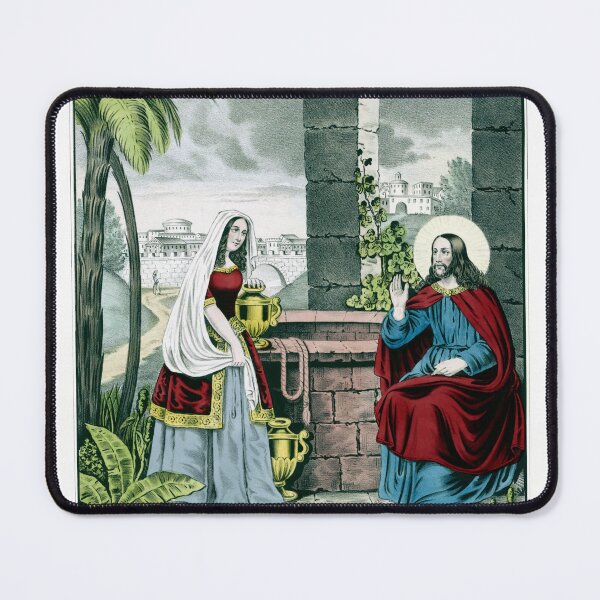 Item preview, STK501522A-Jesus and the Samaritan woman at Jacob's Well. designed and sold by StocktrekImages.
