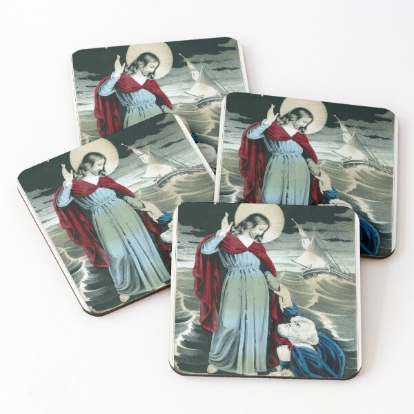 Item preview, STK501523A-Christ walking on water, rescuing a man sinking. designed and sold by StocktrekImages.