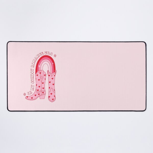 Item preview, In my cowboy romance era. Pink Cowboy boots with rainbow. designed and sold by CoCoArt-Ua.