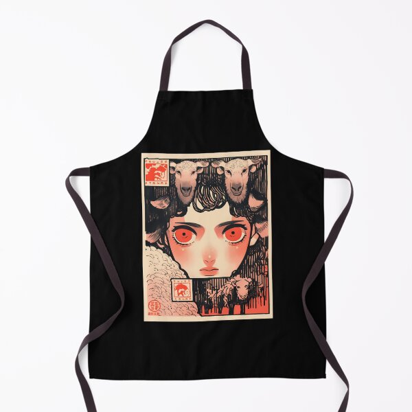 Item preview, Surrealistic Sheep Girl postal stamp- Ink designed and sold by octoboobs.