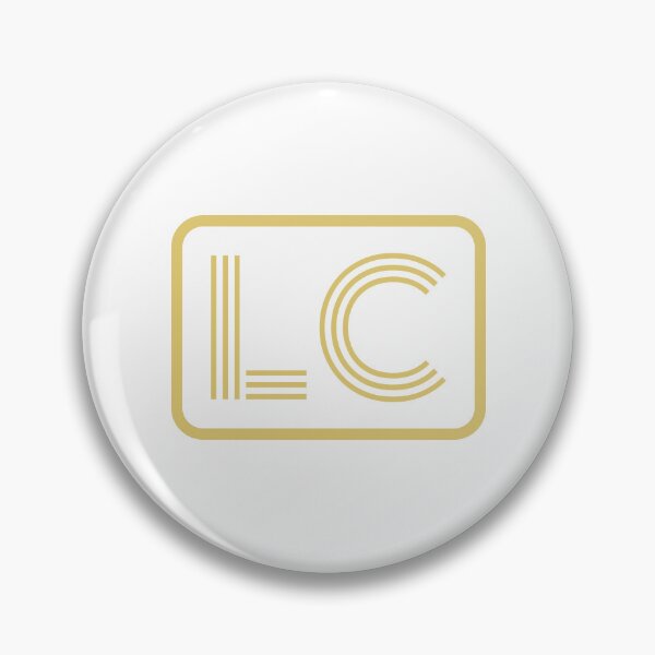 Item preview, LC Initials Gold Geometric Letters designed and sold by Jeallan Designs.