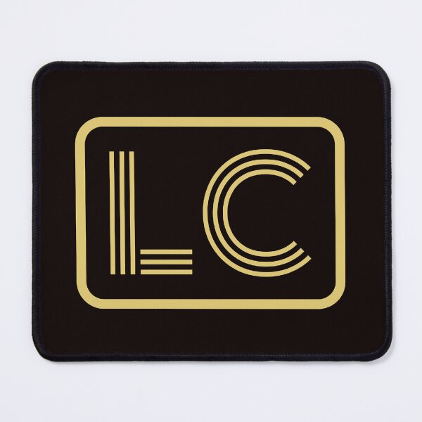 Item preview, LC Initials Gold Geometric Letters designed and sold by Jeallan Designs.