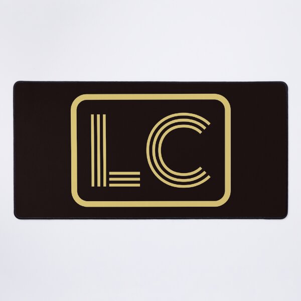 Item preview, LC Initials Gold Geometric Letters designed and sold by Jeallan Designs.