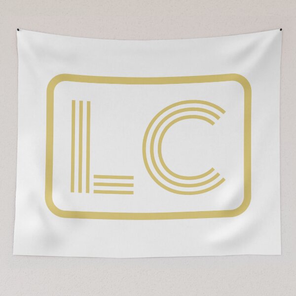 Item preview, LC Initials Gold Geometric Letters designed and sold by Jeallan Designs.