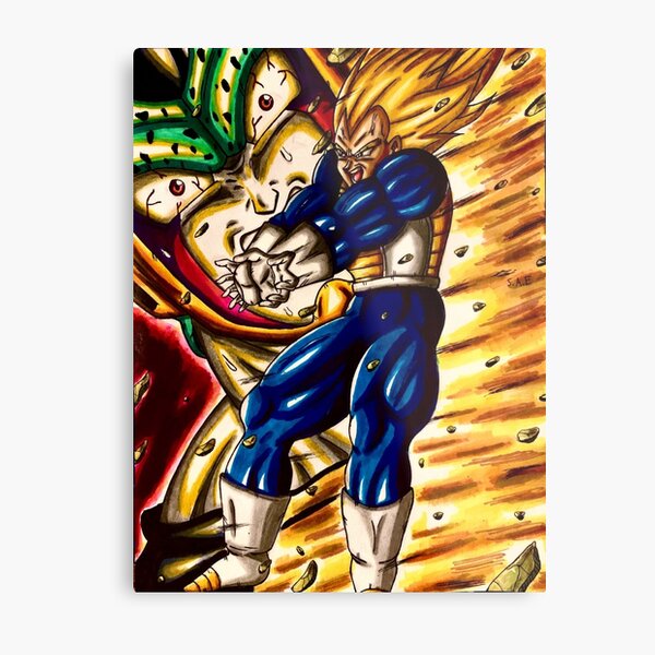 Vegeta Final Flash Metal Prints for Sale