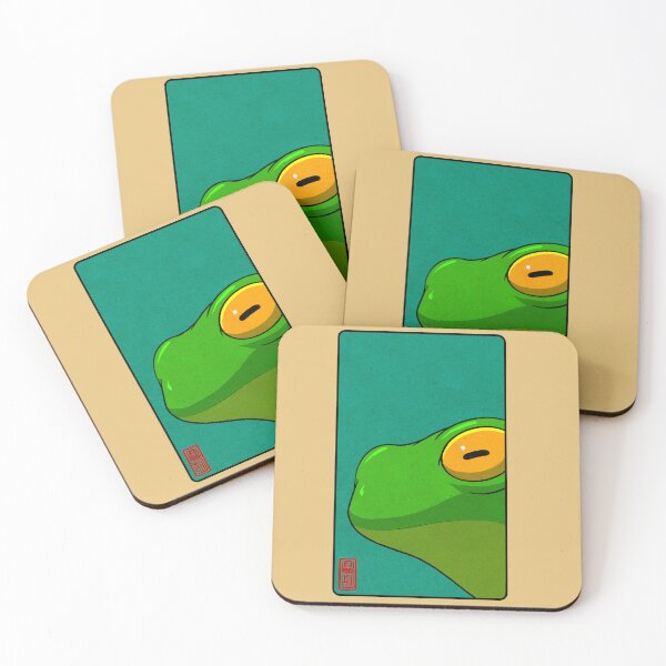 Item preview, close up frog meme no text designed and sold by DingHuArt.