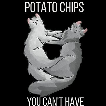 Artwork thumbnail, Cats are like Potato Chips - American Curls - Gifts for cat lovers by FelineEmporium