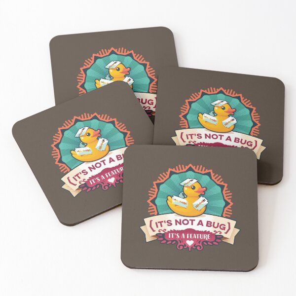 Item preview, Its Not A Bug Its A Feature Duck designed and sold by Hayungs.