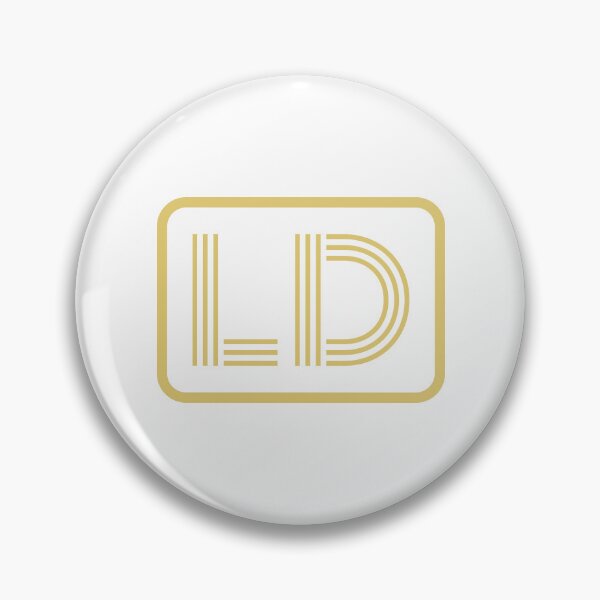 Item preview, LD Initials Gold Geometric Letters designed and sold by Jeallan Designs.