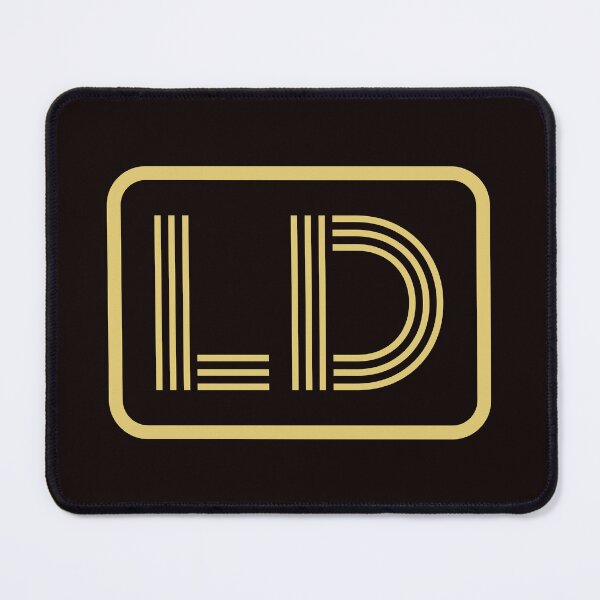 Item preview, LD Initials Gold Geometric Letters designed and sold by Jeallan Designs.