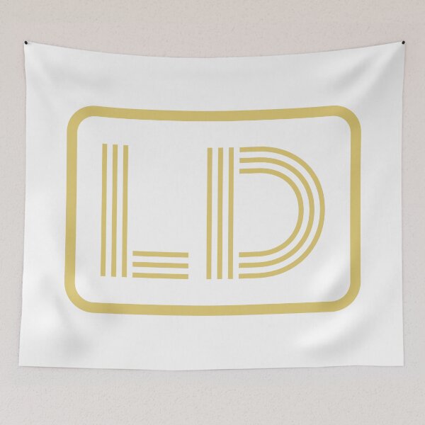 Item preview, LD Initials Gold Geometric Letters designed and sold by Jeallan Designs.