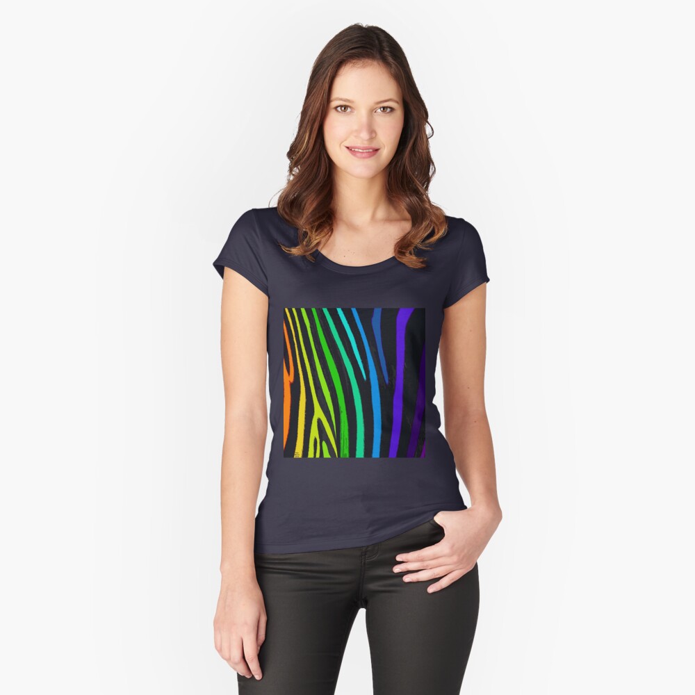 rainbow zebra shirt