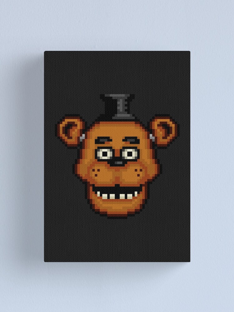 FNAF pixel art Canvas Print