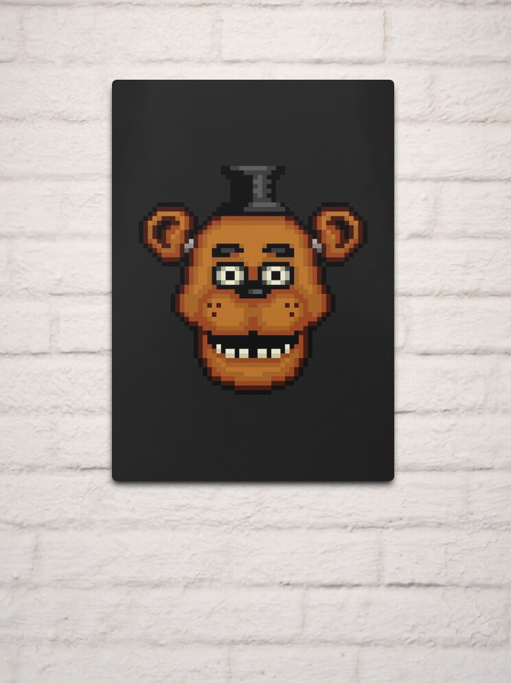 Fnaf 1 freddy head pixel art