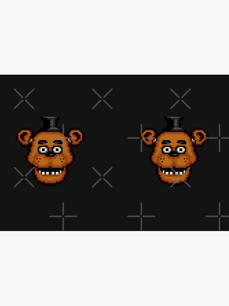 Fnaf 1 freddy head pixel art