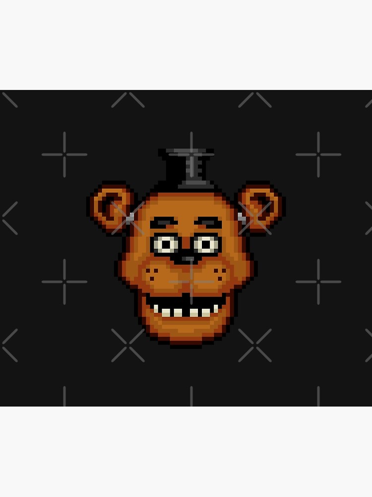 Fnaf 1 freddy head pixel art