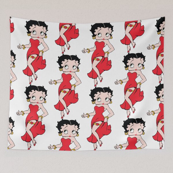 Item preview, Betty Boop Iconic Cartoon Character Mascot Hooters With Curvy Figure in Sexy Red Dress designed and sold by NadeenInspires.