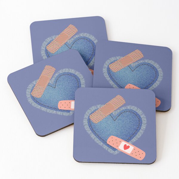 Aperçu de l'œuvre coeur cool sur les patchs Fanny Gifts créée et vendue par DSoriaDesign.