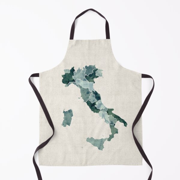 Item preview, Watercolor Map of Italy designed and sold by ArtPrints.