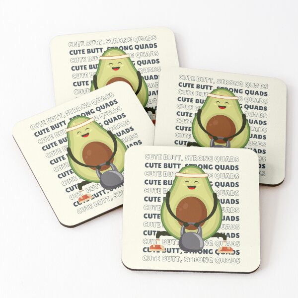 Item preview, Cute kawaii avocado doing squats designed and sold by rdxart.