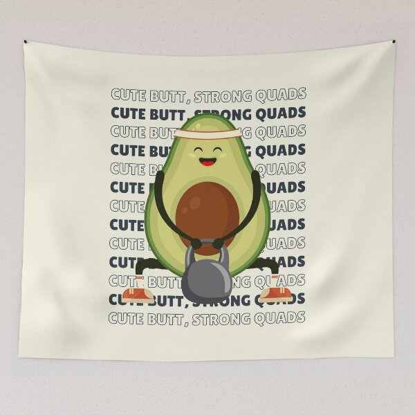 Item preview, Cute kawaii avocado doing squats designed and sold by rdxart.