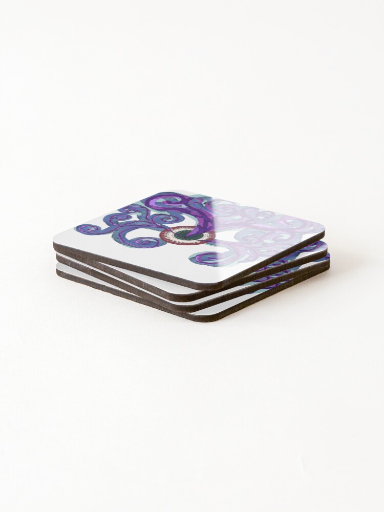 Thumbnail 4 of 5, Coasters (Set of 4), Exploding orb designed and sold by BobobDesign.