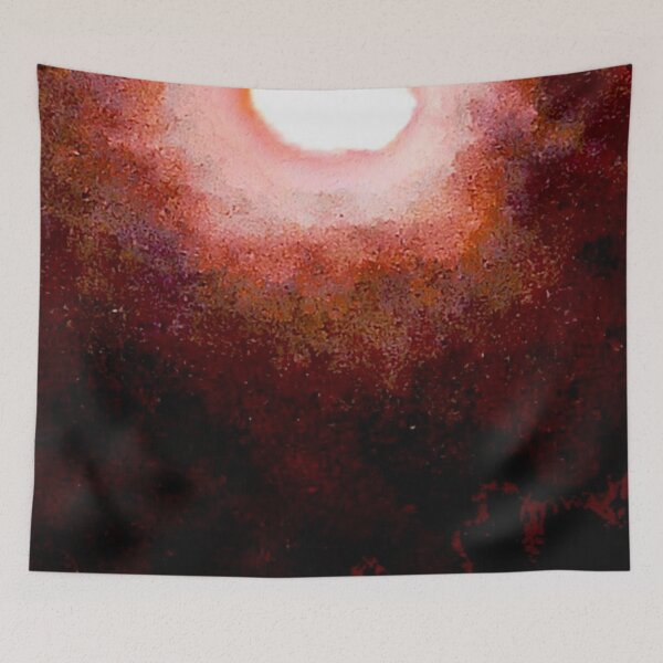 Item preview, Taking to the Moon, Red Moonlight Illustration designed and sold by SoulArtSara.