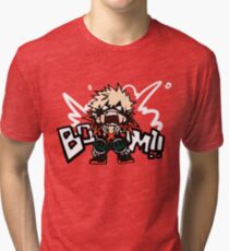 My Hero Academia: Katsuki Bakugo - BOOOM!! Tri-blend T-Shirt