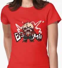 My Hero Academia: Katsuki Bakugo - BOOOM!! Women's Fitted T-Shirt