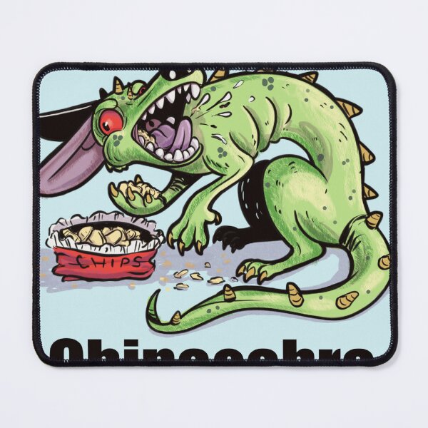 Item preview, the Chipacabra eating chips designed and sold by YazminCityArts.