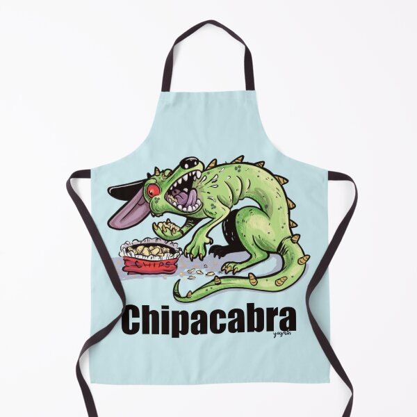 Item preview, the Chipacabra eating chips designed and sold by YazminCityArts.