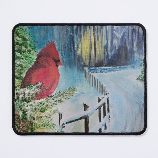 Item preview, Winter scene with cardinal designed and sold by JackieMeierArt.
