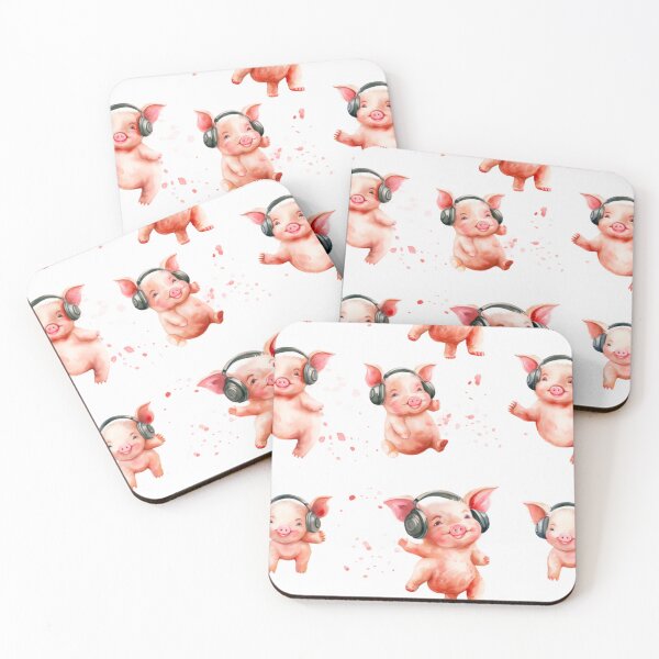 Item preview, Happy Pig Enjoy the Music, Music, Pig, Pet, Guinea Pig, Baby Pig, Pigs, Cute Pig, Funny Pig designed and sold by puppynpaw.
