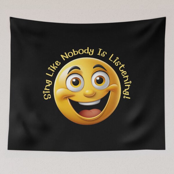 Item preview, Singing Emoji  - Sing Like Nobody Is Listening designed and sold by Rocketman2017.